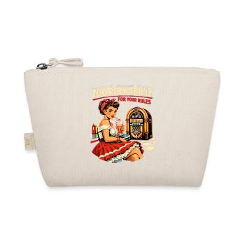 Too Rockabilly For Your Rules: 50s Diner PinUp - Organic Pouch - nature - Front