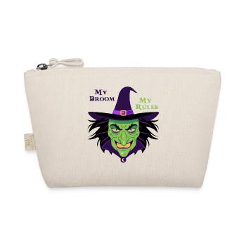 My Broom My Rules Witch Tee - Organic Pouch - nature - Front