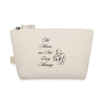 His Mercies Are New Every Morning Line Art Quote - Organic Pouch - nature - Front