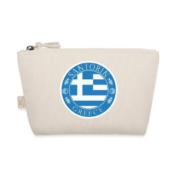 Santorin, Grèce – Affichage de l’île vintage - Trousse biologique - nature - Devant