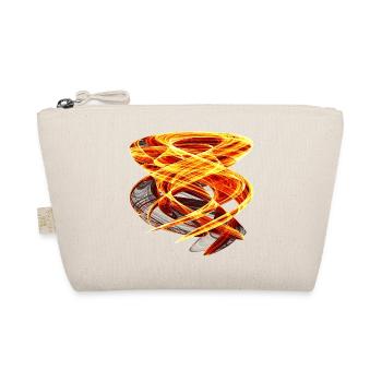 Fire Orbit – Chaos Art - Organic Pouch - nature - Front
