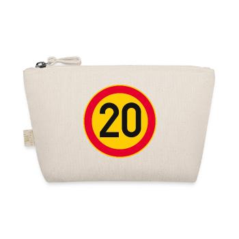 20th Birthday Age 20 Years Sign - Organic Pouch - nature - Front
