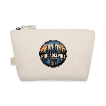Philadelphia City of Brotherly Love Retro Emblem - Organic Pouch - nature - Front