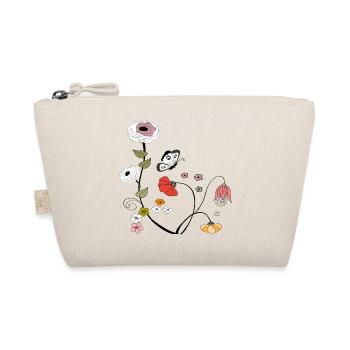 Flowers with Butterfly - Organic Pouch - nature - Front