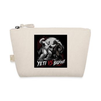 Yeti vs Bigfoot - Organic Pouch - nature - Front