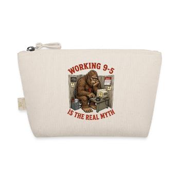 Bigfoot Sasquatch Office Worker Myth - Organic Pouch - nature - Front
