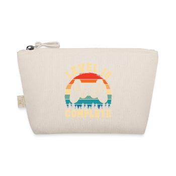 Level 10 complete – 10th anniversary gift - Organic Pouch - nature - Front