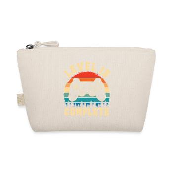 Level 15 complete – 15th anniversary gift - Organic Pouch - nature - Front