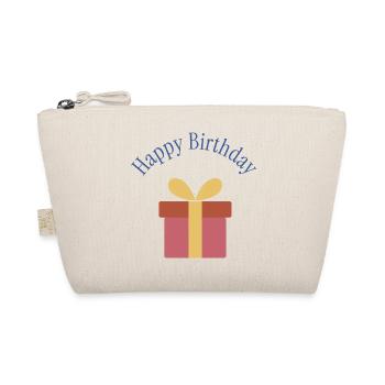 HAPPY BIRTHDAY. HAPPY BIRTHDAY. ANNIVERSARY. - Organic Pouch - nature - Front