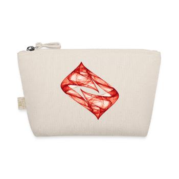 Dynamic Track - Red - Chaos Art - Organic Pouch - nature - Front