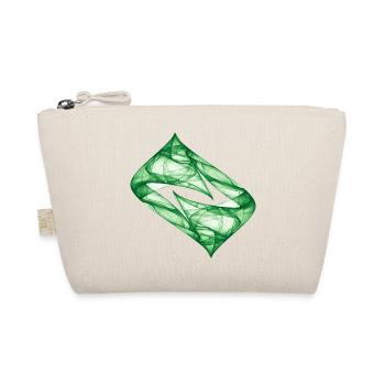 Dynamic Track - Green - Chaos Art - Organic Pouch - nature - Front
