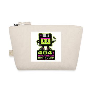 Retro 404 Motivation not found - Organic Pouch - nature - Front