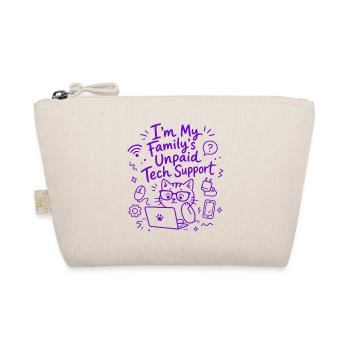 I'm My Family's Unpaid Tech Support - Funny Tech - Organic Pouch - nature - Front