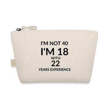 40th Birthday - Saying for 40th Birthday - Organic Pouch - nature - Front