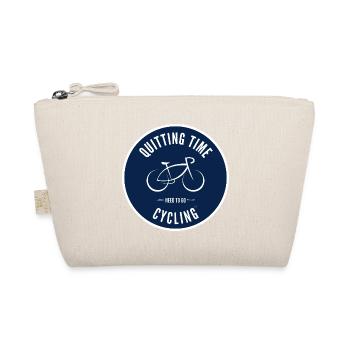 Quitting Time - need to go Cycling Emblem - Organic Pouch - nature - Front