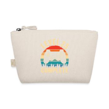 Level 25 complete – 25th anniversary gift - Organic Pouch - nature - Front