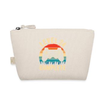 Level 24 complete – 24th anniversary gift - Organic Pouch - nature - Front