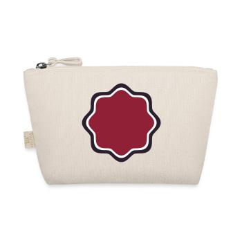 Emblem Frame Bordeaux - Create your own text - Organic Pouch - nature - Front