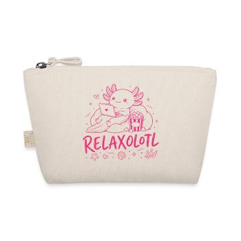 RELAXOLOTL - Cute Relaxing AXOLOTL - Organic Pouch - nature - Front