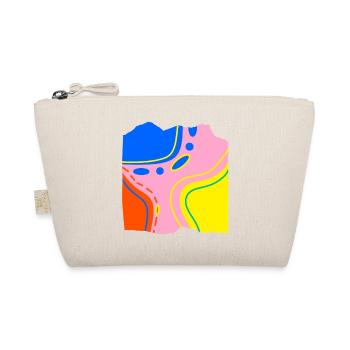 Abstract Color Flow Artwork - Organic Pouch - nature - Front