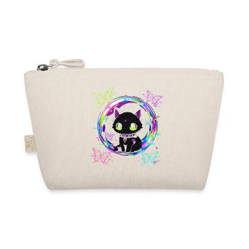 Cyber Cat Bubble - Organic Pouch - nature - Front