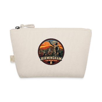 Birmingham Magic City Vulcan Statue Badge - Organic Pouch - nature - Front