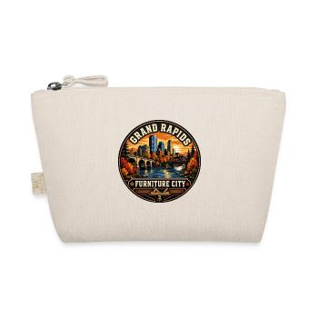 Grand Rapids Furniture City Vintage Badge - Organic Pouch - nature - Front