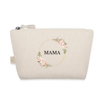 Gold Ring Floral Frame Pink - Organic Pouch - nature - Front