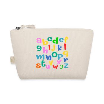 School Child ABC Letters - Organic Pouch - nature - Front
