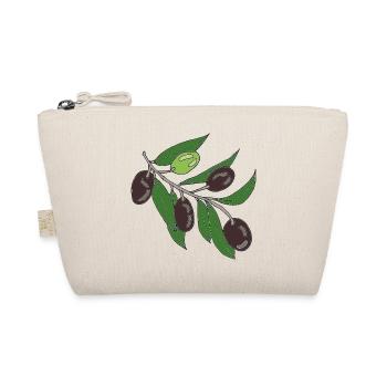 Olive branch vector print - Organic Pouch - nature - Front