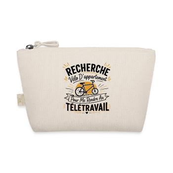Télétravail, travail humour, humour de bureau - Trousse biologique - nature - Devant