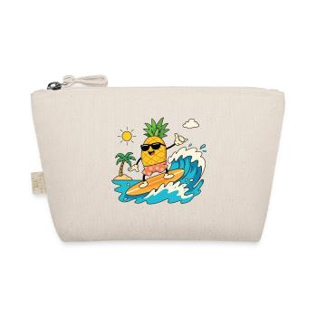 Surfing Pineapple Summer - Organic Pouch - nature - Front