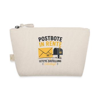 Postbote in Rente – Lustiger Ruhestand Spruch Art - Bio-Täschchen - Natur - Vorne