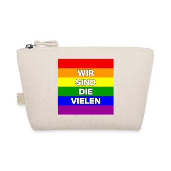 WIR SIND DIE VIELEN, DEMOKRATIE, NIE WIEDER NO AFD - Bio-Täschchen - Natur - Vorne