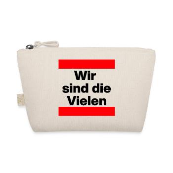 WIR SIND DIE VIELEN, DEMOKRATIE, NIE WIEDER NO AFD - Bio-Täschchen - Natur - Vorne