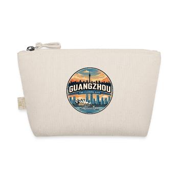 Retro Guangzhou Canton Tower Badge - Organic Pouch - nature - Front