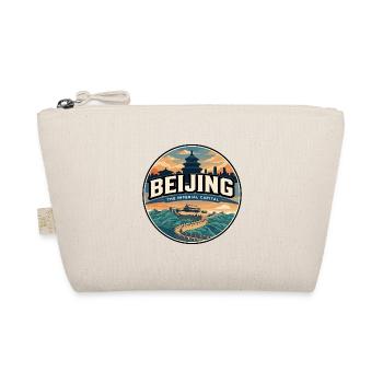 Badge rétro de voyage de la Grande Muraille de Pékin - Trousse biologique - nature - Devant