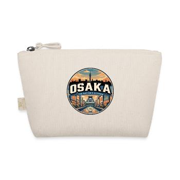 Badge de voyage rétro Osaka Dotonbori - Trousse biologique - nature - Devant