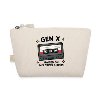 Gen X élevée sur les mixtapes & Risks Retro Cassette Ta - Trousse biologique - nature - Devant