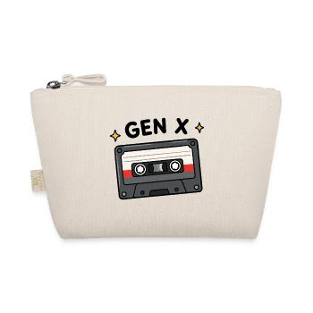 Gen X Raised on Mixtapes & Risks Retro Cassette Ta - Organic Pouch - nature - Front