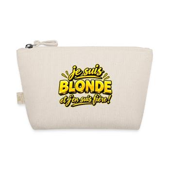 Je suis blonde - Trousse biologique - nature - Devant
