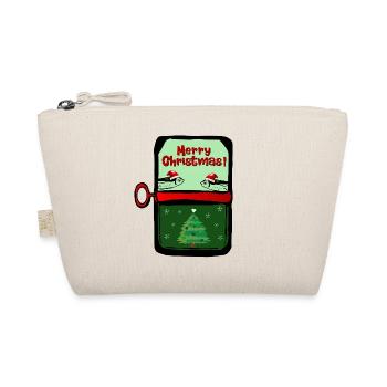 Merry Christmas Fishes - Organic Pouch - nature - Front