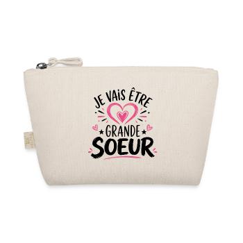 Grande-Soeur Humour Annonce Grossesse - Trousse biologique - nature - Devant