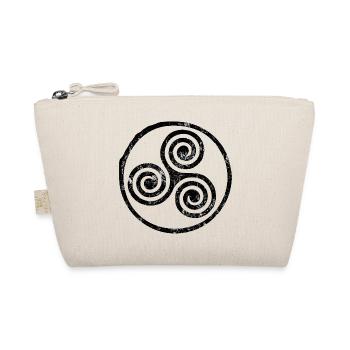 Triskele Spiral Emblem - Organic Pouch - nature - Front