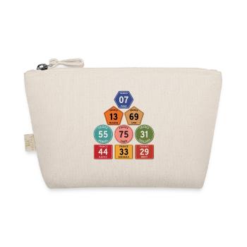 Vintage France Departments - Organic Pouch - nature - Front
