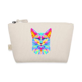 Geometric Cat Burst - Organic Pouch - nature - Front