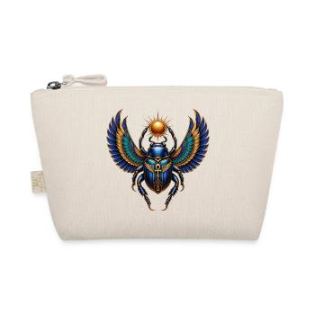 Egyptian Scarab Wing Sun Wreath - Organic Pouch - nature - Front