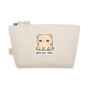 KuschelBär: Nope. Still Tired. - Bio-Täschchen - Natur - Vorne