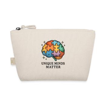 Colorful Puzzle Brain: Unique Minds - Organic Pouch - nature - Front