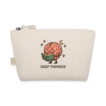 Deep thinker brain while reading - Organic Pouch - nature - Front